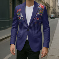 Japan Football Custom Blazer Japanese Culture with Sashiko Effect