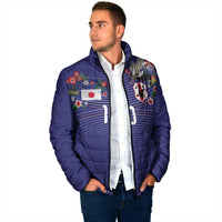 Japan Football Custom Padded Jacket Japanese Culture with Sashiko Effect