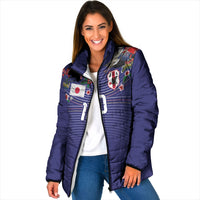 Japan Football Custom Padded Jacket Japanese Culture with Sashiko Effect