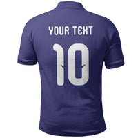 Japan Football Custom Polo Shirt Japanese Culture with Sashiko Effect