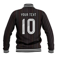 Japan Football Custom Baseball Jacket Colors Beyond Horizon Sashiko Effect Black Version
