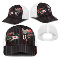 Japan Football Mesh Trucker Cap Colors Beyond Horizon Sashiko Effect Black Version