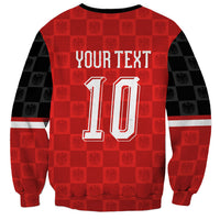 Austria Football Custom Sweatshirt Bundesadler Red Checkerboard Eagle
