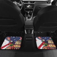 Italian American Heritage Month Car Mats USA Eagle and The Colosseum with National Flag - Wonder Print Shop