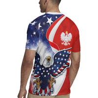 Polish American Heritage Month Rugby Jersey USA Eagle and Poland Eagle with National Flag - Wonder Print Shop