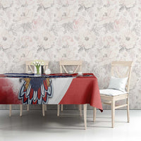 Polish American Heritage Month Tablecloth USA Eagle and Poland Eagle with National Flag - Wonder Print Shop