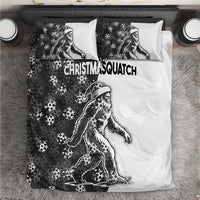 Funny Christmasquatch Camouflage of Snowflakes Bedding Set - Wonder Print Shop