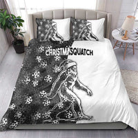 Funny Christmasquatch Camouflage of Snowflakes Bedding Set - Wonder Print Shop
