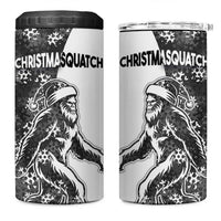 Funny Christmasquatch Camouflage of Snowflakes 4 in 1 Can Cooler Tumbler - Wonder Print Shop