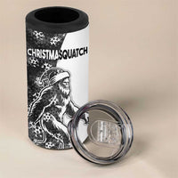 Funny Christmasquatch Camouflage of Snowflakes 4 in 1 Can Cooler Tumbler - Wonder Print Shop