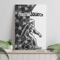Funny Christmasquatch Camouflage of Snowflakes Canvas Wall Art - Wonder Print Shop