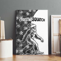 Funny Christmasquatch Camouflage of Snowflakes Canvas Wall Art - Wonder Print Shop