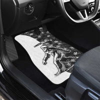 Funny Christmasquatch Camouflage of Snowflakes Car Mats - Wonder Print Shop