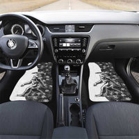 Funny Christmasquatch Camouflage of Snowflakes Car Mats - Wonder Print Shop