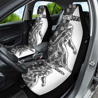 Funny Christmasquatch Camouflage of Snowflakes Car Seat Cover - Wonder Print Shop