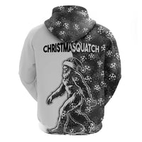 Funny Christmasquatch Camouflage of Snowflakes Hoodie - Wonder Print Shop