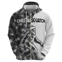 Funny Christmasquatch Camouflage of Snowflakes Hoodie - Wonder Print Shop