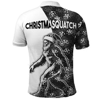 Funny Christmasquatch Camouflage of Snowflakes Polo Shirt - Wonder Print Shop
