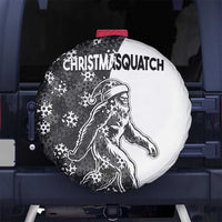Funny Christmasquatch Camouflage of Snowflakes Spare Tire Cover - Wonder Print Shop