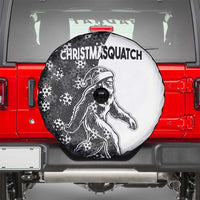 Funny Christmasquatch Camouflage of Snowflakes Spare Tire Cover - Wonder Print Shop