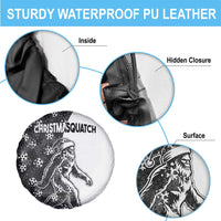 Funny Christmasquatch Camouflage of Snowflakes Spare Tire Cover - Wonder Print Shop