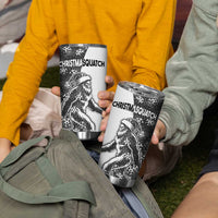 Funny Christmasquatch Camouflage of Snowflakes Tumbler Cup - Wonder Print Shop