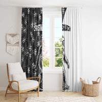 Funny Christmasquatch Camouflage of Snowflakes Window Curtain - Wonder Print Shop