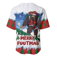 Christmas Bigfoot Ride Snowboard Baseball Jersey Merry Footmas Xmas Style - Wonder Print Shop