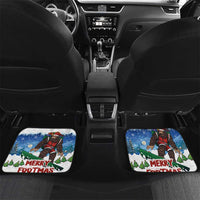 Christmas Bigfoot Ride Snowboard Car Mats Merry Footmas Xmas Style - Wonder Print Shop