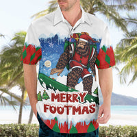 Christmas Bigfoot Ride Snowboard Hawaiian Shirt Merry Footmas Xmas Style - Wonder Print Shop