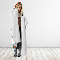 Christmas Bigfoot Ride Snowboard Hooded Blanket Merry Footmas Xmas Style