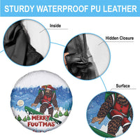 Christmas Bigfoot Ride Snowboard Spare Tire Cover Merry Footmas Xmas Style - Wonder Print Shop