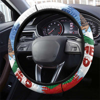 Christmas Bigfoot Ride Snowboard Steering Wheel Cover Merry Footmas Xmas Style - Wonder Print Shop