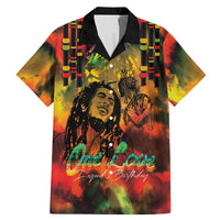Jamaican Reggae Legend's Birthday Family Matching Mermaid Dress and Hawaiian Shirt One Love Jamaica - Wonder Print Shop
