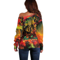 Jamaican Reggae Legend's Birthday Off Shoulder Sweater One Love Jamaica - Wonder Print Shop