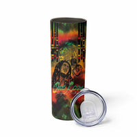 Jamaican Reggae Legend's Birthday Skinny Tumbler One Love Jamaica - Wonder Print Shop