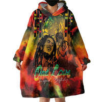 Jamaican Reggae Legend's Birthday Wearable Blanket Hoodie One Love Jamaica - Wonder Print Shop