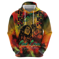 Jamaican Reggae Legend's Birthday Zip Hoodie One Love Jamaica - Wonder Print Shop