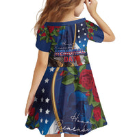 United States Memorial Day-Honor and Remember Family Matching Off Shoulder Maxi Dress and Hawaiian Shirt