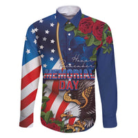 United States Memorial Day-Honor and Remember Family Matching Summer Maxi Dress and Hawaiian Shirt