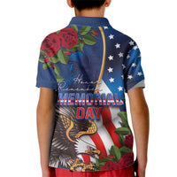 United States Memorial Day-Honor and Remember Kid Polo Shirt