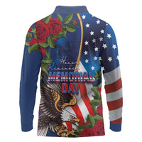 United States Memorial Day-Honor and Remember Long Sleeve Polo Shirt