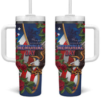 United States Memorial Day-Honor and Remember Tumbler With Handle