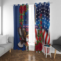 United States Memorial Day-Honor and Remember Window Curtain