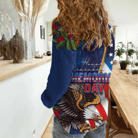 United States Memorial Day-Honor and Remember Women Casual Shirt