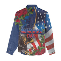United States Memorial Day-Honor and Remember Women Casual Shirt
