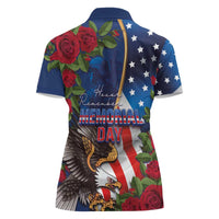 United States Memorial Day-Honor and Remember Women Polo Shirt