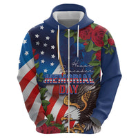 United States Memorial Day-Honor and Remember Zip Hoodie
