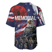 United States Memorial Day Baseball Jersey Bald Eagle US Soldier-Honor and Remember The Fallen
