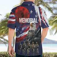 United States Memorial Day Hawaiian Shirt Bald Eagle US Soldier-Honor and Remember The Fallen